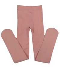 Růžové zateplené punčocháče Pocopiano