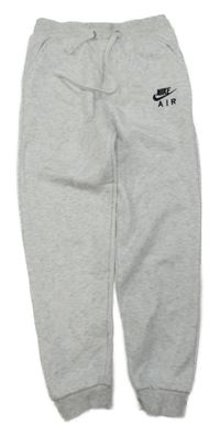 Světlešedé melírované tepláky s logem Nike