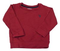 Vínová mikina s logem U.S POLO ASSN.