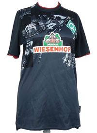 Pánské šedo-černé sportovní trčko s logom Umbro