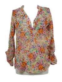 Dámská květovaná šifonová halenka Zara 