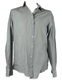 Pánska čierno-biela prúžkovaná košeľa F&F vel. 17