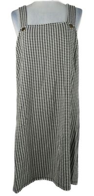 Nové - Dámske čierno-biele vzorované šaty Dorothy Perkins