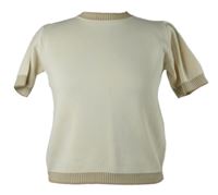Dámské béžové pletené tričko 