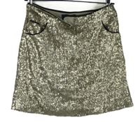 Dámska zlatá flitrová sukňa Next