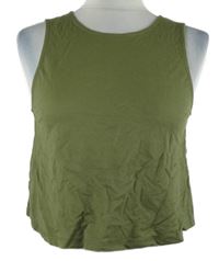 Dámsky khaki crop top MNG