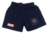 Tmavomodré teplákové kraťasy so Spidermanem Marvel