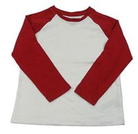 Bílo-červené triko Primark