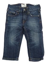 Tmavomodré capri rifle H&M