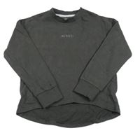 Tmavosivá mikina s nápisom F&F