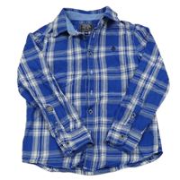 Modro-bílá kostkovaná košile C&A