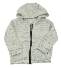 Bielo-čierna melírovaná prepínaci mikina s kapucňou PRIMARK