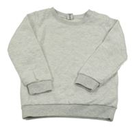 Bielo-sivá melírovaná mikina Dopodopo