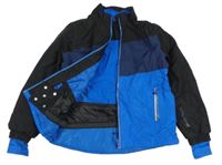 Čierno-modrá šušťáková lyžiarska bunda Crivit