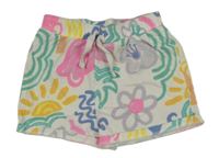 Bílé bavlněné kraťasy s obrázky George