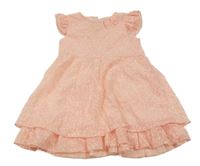 Svetloružové šaty s kvietkami Primark