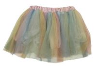 Farebná tylový sukňa