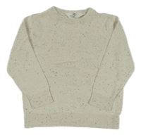 Béžovo-modrý melírovaný sveter H&M