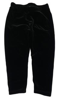 Čierne zamatové legíny H&M