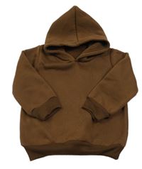 Hnedá mikina s kapucňou