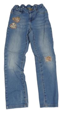 Modré rifle s flitry Lc waikiki