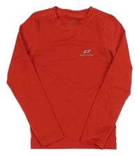 Červené športové tričko s potlačou