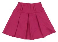Fuchsiová skladaná sukňa