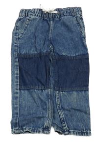 Modré jogger rifle Denim Co.