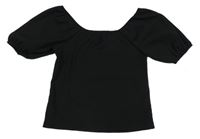 Čierne crop tričko