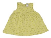 Žlté bavlnené šaty s citrony C&A