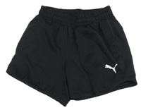 Čierne šušťákové kraťasy Puma