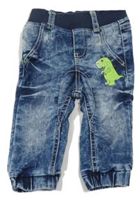 Modré cuff jogger rifle s dinem Dopodopo