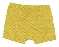 Žlté vzorované bavlnené kraťasy Obaibi