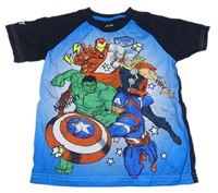 Černo-modré tričko s Avengers Marvel