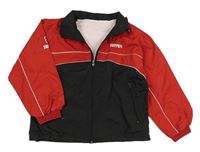 Černo-červená šusťáková jarní bunda Ferrari 
