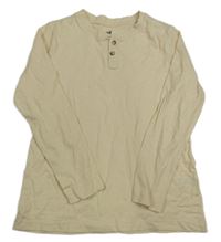 Béžové triko s knoflíčky H&M