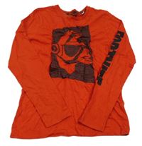 Červené triko s potiskem Fortnite 