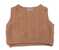 Staroružová copánková svetrová vesta Primark