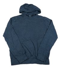 Tmavomodrý svetr s kapucí Yigga