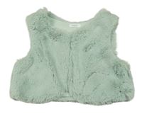 Svetlozelená kožušinová podšitá vesta Next