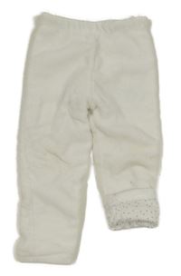 Biele plyšové zateplené tepláky