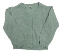 Zeleno-strieborný prepínaci sveter