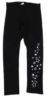 Čierne silnější legíny s hviezdičkami C&A