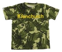 Khaki army tričko s nápisem Fenchurch