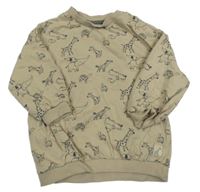 Béžová mikina so zvieratkami Nutmeg