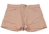 Světlerůžové riflové kraťasy H&M