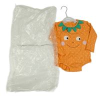 Kostým - Oranžové puntíkaté body - dýně John Lewis