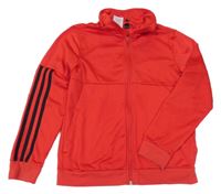 Červená prepínaci športová mikina Adidas
