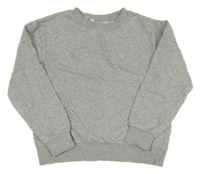 Sivá melírovaná oversize mikina H&M