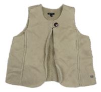 Svetlobéžová semišová zateplená vesta Marc O'Polo